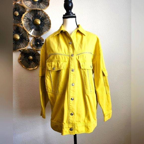 Nocturne Oversized Studded Jean Jacket - Picture 1 of 15